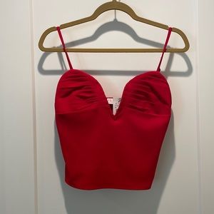 Red Crop Top